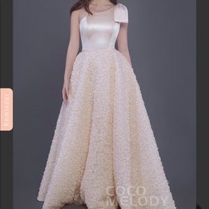 Blush bridesmaid dress, beautiful.